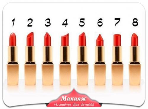 Как определить ваш характер по помаде? 
