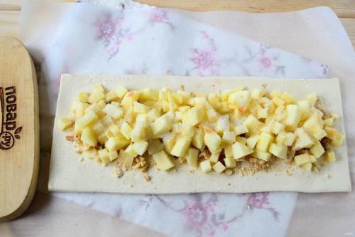 Самый простой яблочный штрудель. 04 Самый простой яблочный штрудель. 04