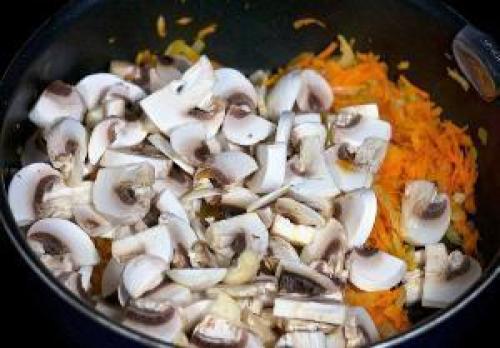 Сливочный суп с рисом и грибами. 02 Сливочный суп с рисом и грибами. 02