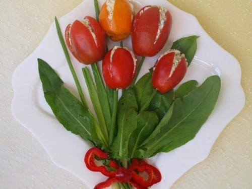 Закуска Букет Тюльпанов. 04 Закуска Букет Тюльпанов. 04