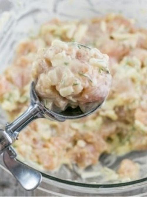 Куриные оладьи. Ингредиенты: 04 Куриные оладьи. Ингредиенты: 04