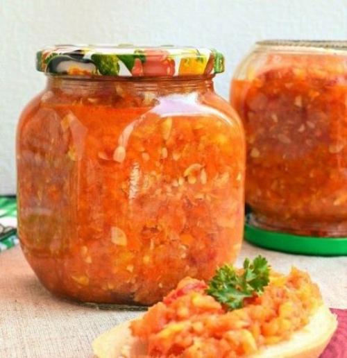 Кабачковая аджика на зиму. 

