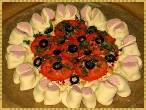Праздничная нарядная пицца. 04 Праздничная нарядная пицца. 04
