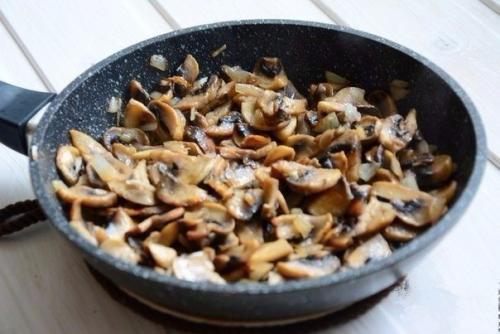 Гречка с курицей, запеченная в сливках. 02