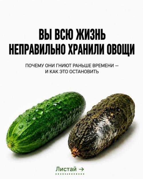 Вы покупаете свежие овощи а через 2 дня они уже в мусорке, знакомо? 
