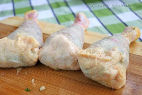 Куриные голени, фаршированные шампиньонами. 06 Куриные голени, фаршированные шампиньонами. 06