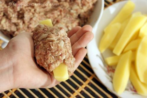 Котлеты Экономные.  Приготовление: 05