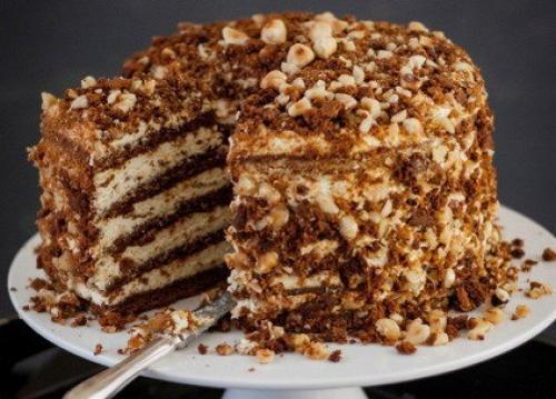 Ореховый торт.  Ингредиенты: Ореховый торт.  Ингредиенты: