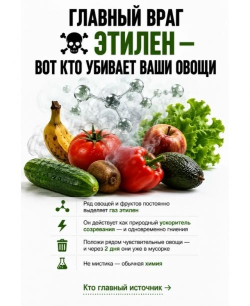 Вы покупаете свежие овощи а через 2 дня они уже в мусорке, знакомо? 01