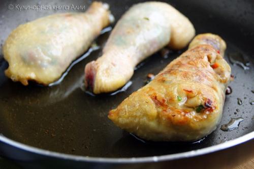 Куриные голени, фаршированные шампиньонами. 07 Куриные голени, фаршированные шампиньонами. 07