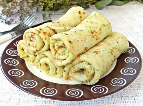 Кабачковые блинчики.  Ингредиенты: