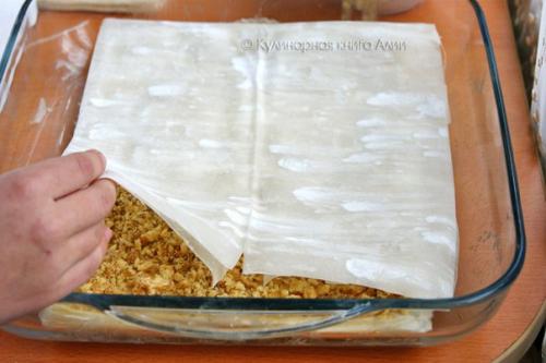 Баклава турецкая. Для приготовления пахлавы нужно: 04 Баклава турецкая. Для приготовления пахлавы нужно: 04