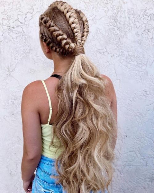 10 объёмных плетений на длинные волосы! 03