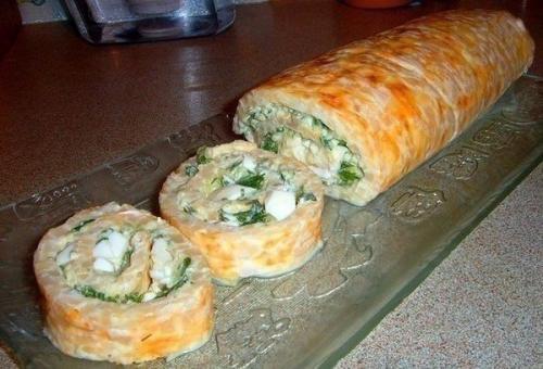 Нежный рулет для любителей кальмаров? Нежный рулет для любителей кальмаров?