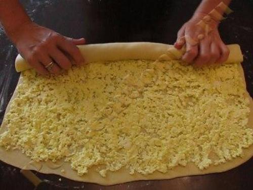 Творожные завитушки в сметанной заливке. 01