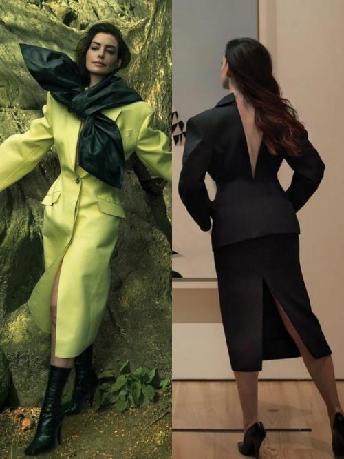 Богиня вне времени: шикарная 42-летняя богиня Энн хэтэуэй в новой фотосессии для журанала Vogue. 04