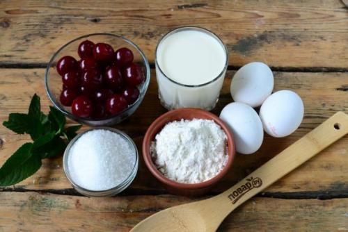 Блины с вишней под сметаной. 01 Блины с вишней под сметаной. 01