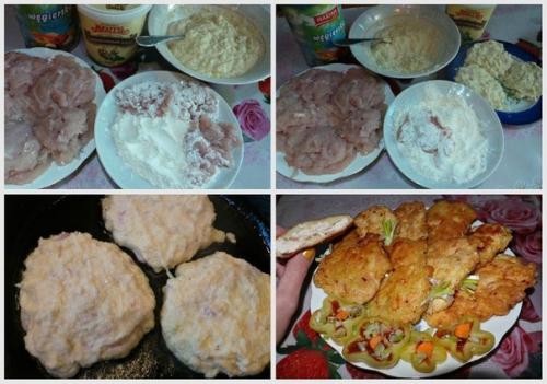 Куриная отбивная в картофельном кляре. 01 Куриная отбивная в картофельном кляре. 01