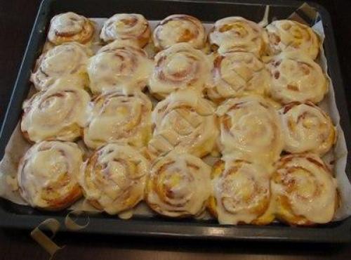 Творожные завитушки в сметанной заливке. 06