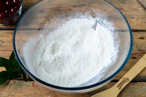 Блины с вишней под сметаной. 02 Блины с вишней под сметаной. 02