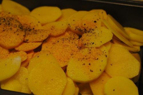 Картофель с шампиньонами в сметане. 06