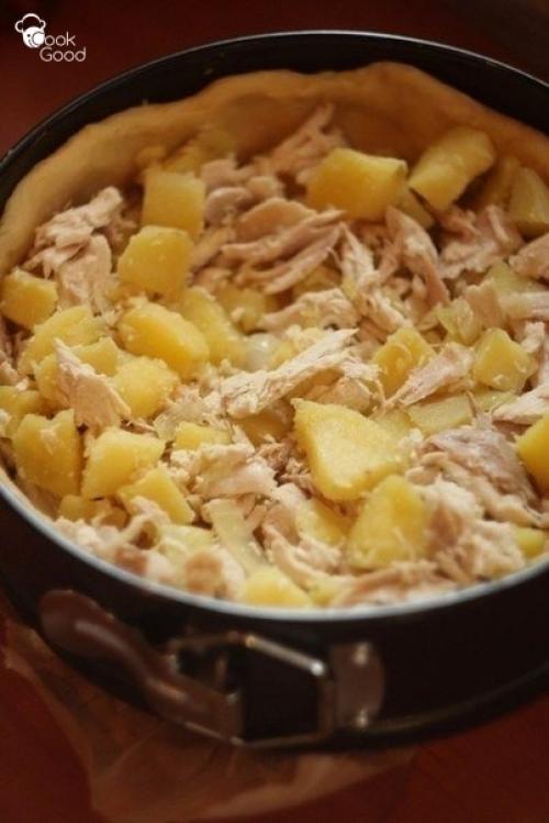 Пирог с курицей и картофелем. 04 Пирог с курицей и картофелем. 04