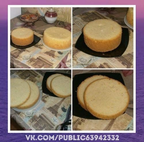 Безумно вкусно!  Идеальный пышный бисквит для тортов.