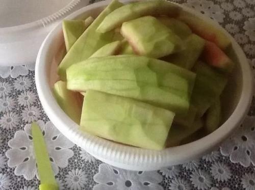 Цукаты из арбузных корок. 01