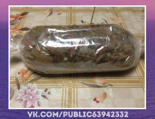 Отличная идея!  Мраморный рулет из курицы. 02