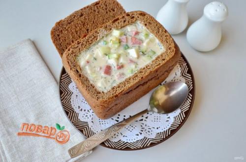 Окрошка в хлебе. 06 Окрошка в хлебе. 06