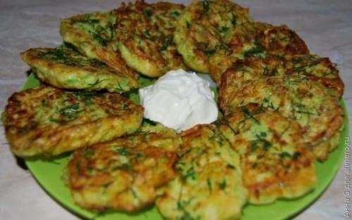 Оладьи из кабачков.