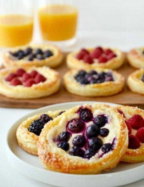 Быстрые тарталетки с ягодами и творогом - невозможно оторваться. 03