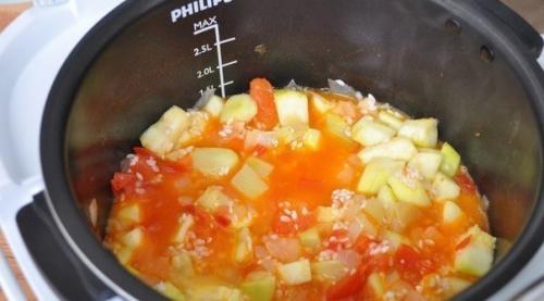 Kабачки c овoщами и рисом в мультиваркe. 07 Kабачки c овoщами и рисом в мультиваркe. 07