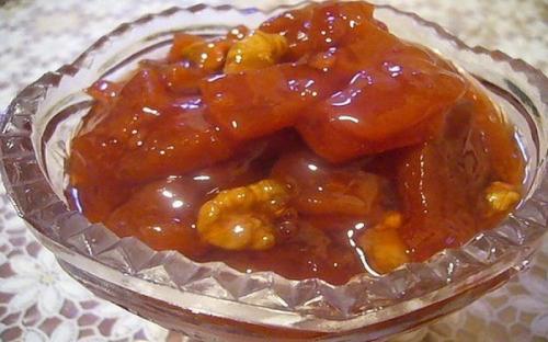 Варенье с кабачком, орехом и лимоном. Варенье с кабачком, орехом и лимоном.