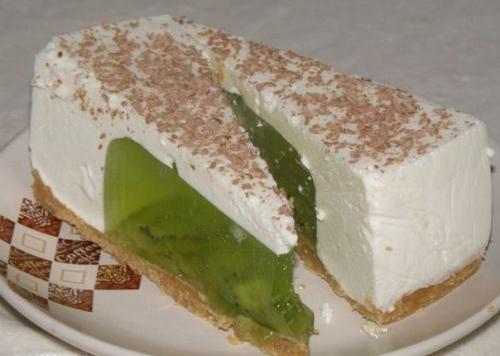 Желейный торт с киви?