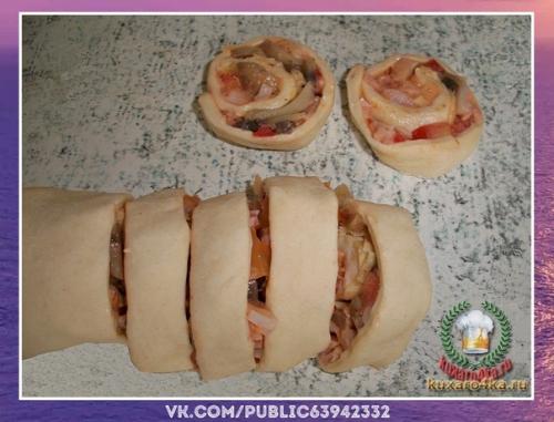 Прекрасное блюдо.  Пиццы Улитки. 04