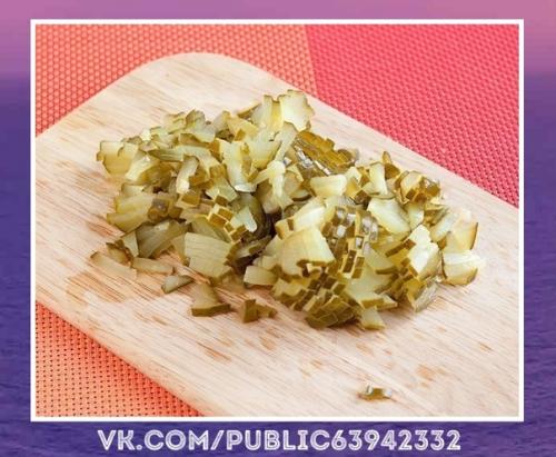 Оригинальный рецепт. Салат с сухариками. 02 Оригинальный рецепт. Салат с сухариками. 02