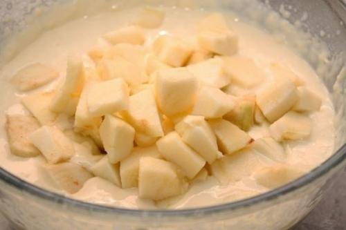 Оладьи с яблоками. 05