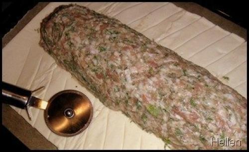 Мясной рулет с яйцом. 03