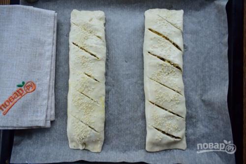 Быстрые пирожки с фаршем, сыром и кукурузой. 04 Быстрые пирожки с фаршем, сыром и кукурузой. 04