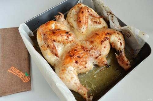 Курица в духовке Новогодняя. 04 Курица в духовке Новогодняя. 04