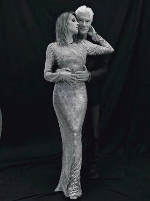 75-Летний Ричард Гир и его молодая жена Александра Сильва в новой фотосессии. 05