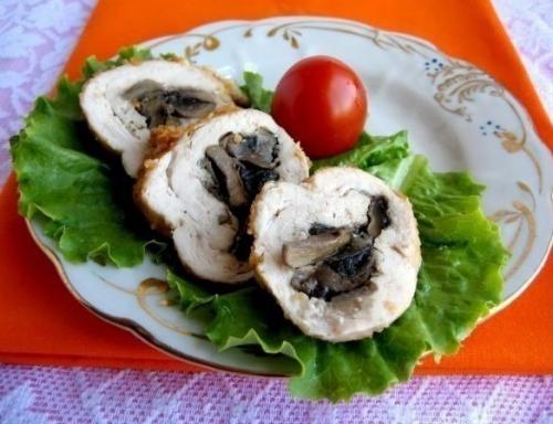Куриные рулетики с грибами. 01 Куриные рулетики с грибами. 01