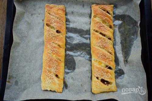 Быстрые пирожки с фаршем, сыром и кукурузой. 05 Быстрые пирожки с фаршем, сыром и кукурузой. 05