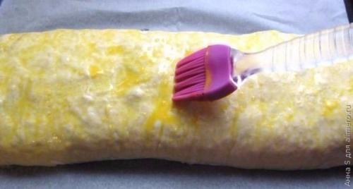 Мясной рулет с грибами в слоеном тесте. 02 Мясной рулет с грибами в слоеном тесте. 02