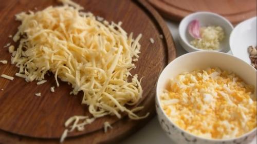 Слоеный салат с сыром и баклажанами Неаполь. 04 Слоеный салат с сыром и баклажанами Неаполь. 04