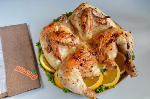 Курица в духовке Новогодняя. 05 Курица в духовке Новогодняя. 05