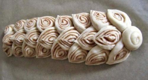 Рулет - плетёнка.  Тесто: 05