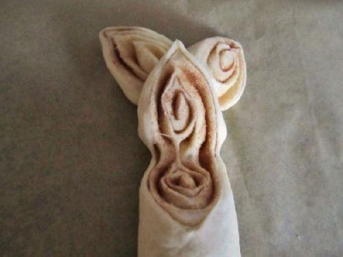 Рулет - плетёнка.  Тесто: 04