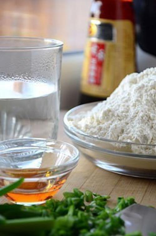 Китайские лепешки с зеленым луком. 01 Китайские лепешки с зеленым луком. 01